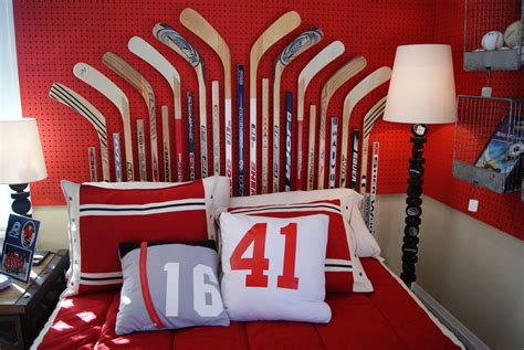 ice hockey room decor|hockey room decorating ideas.